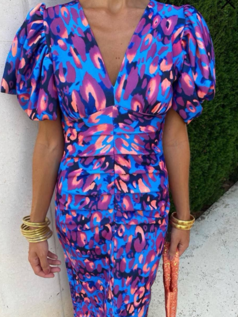 Stella & Grace™ | Vivid Pleated Midi Dress