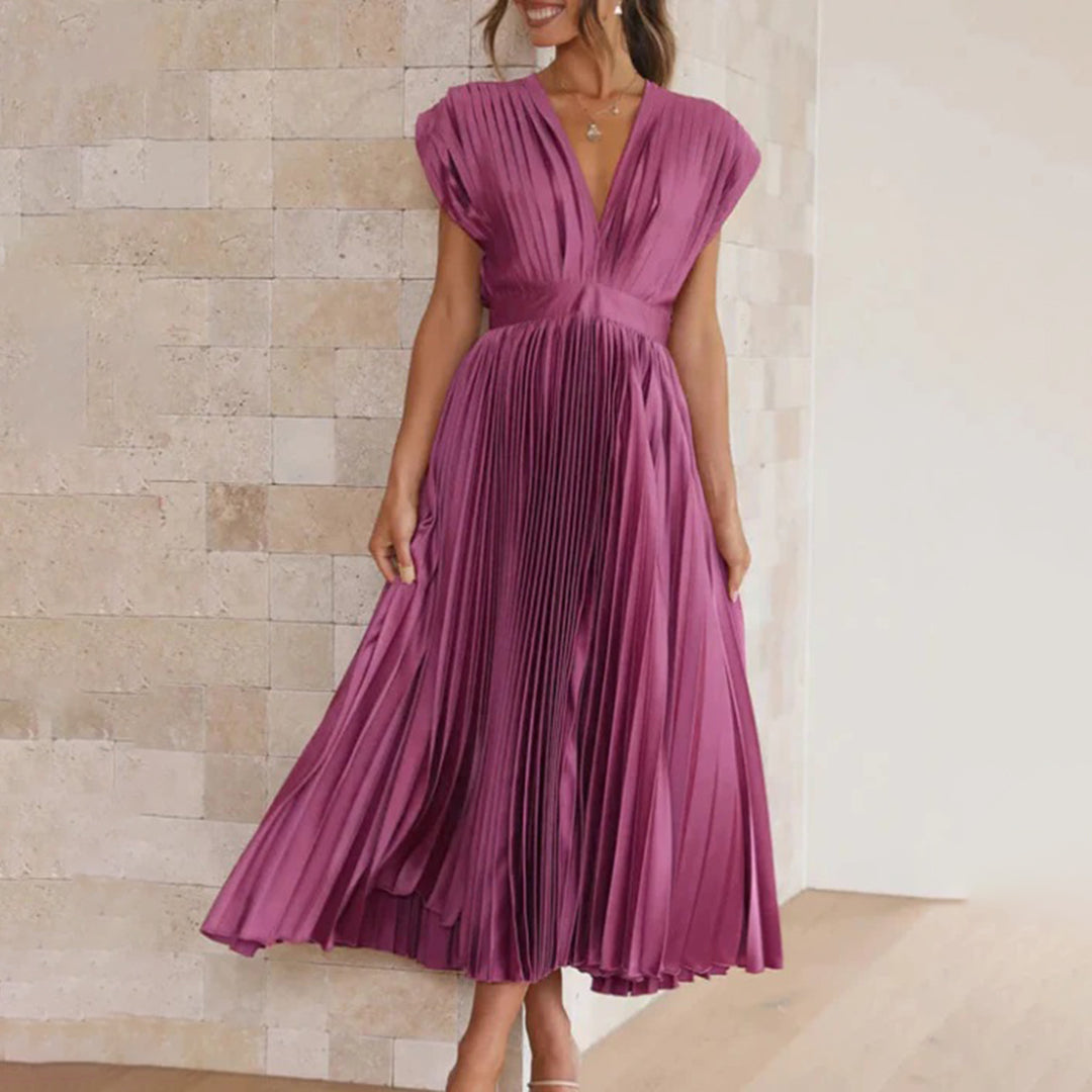 Stella & Grace™ | Timeless Pleated Midi Dress