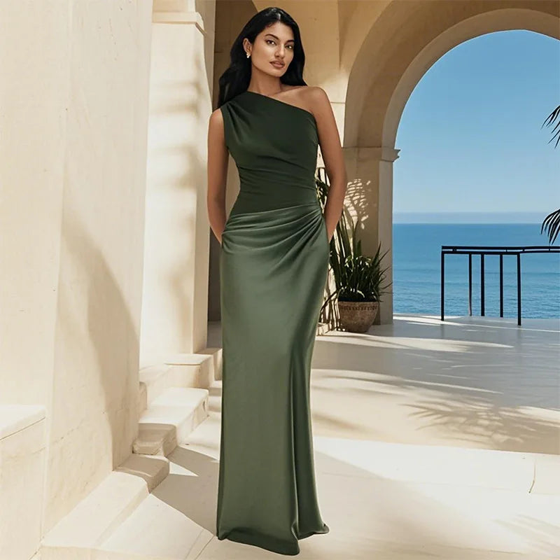 Stella & Grace™ | Maxi Dress with a Guilt in Satin