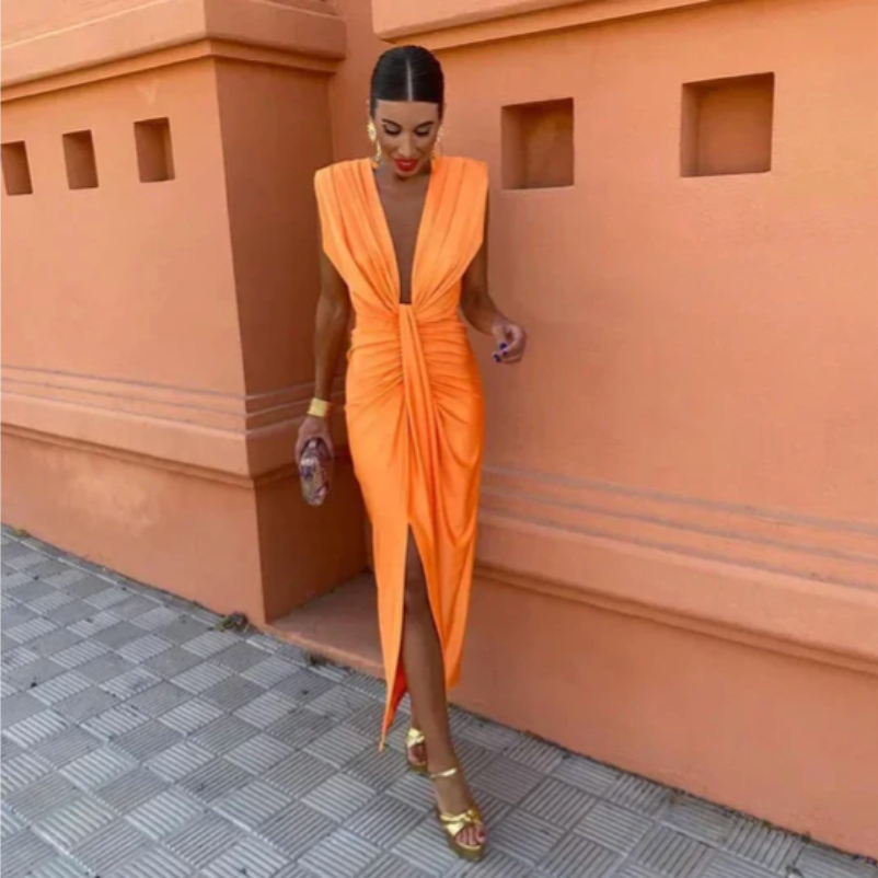Stella & Grace™ | Elegant Pleated Dress