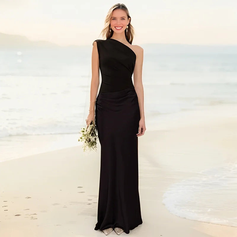 Stella & Grace™ | Maxi Dress with a Guilt in Satin