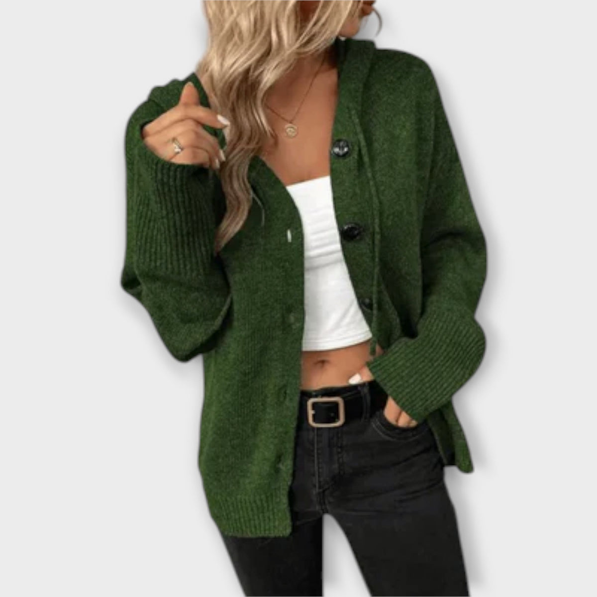Brenne – Knitted Cardigan with Buttons