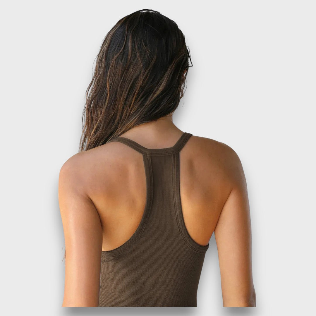 Talia – Ribbed Top with Racerback