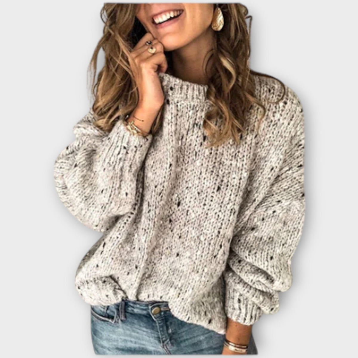 Avenia – Retro-Style Knit Sweater