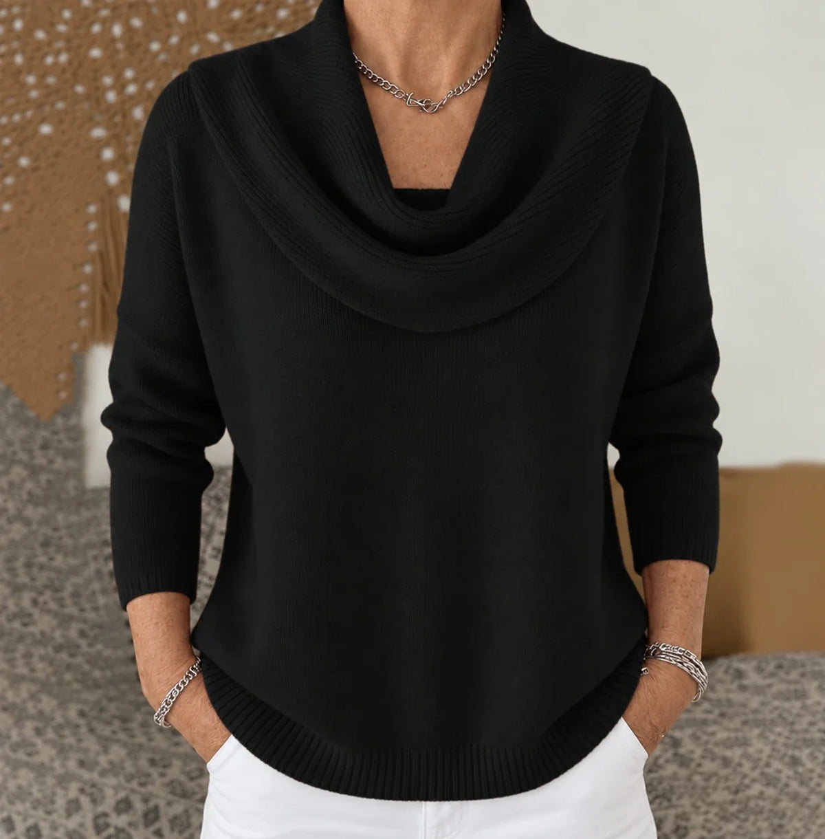 Vionne | Draped Neck Jumper