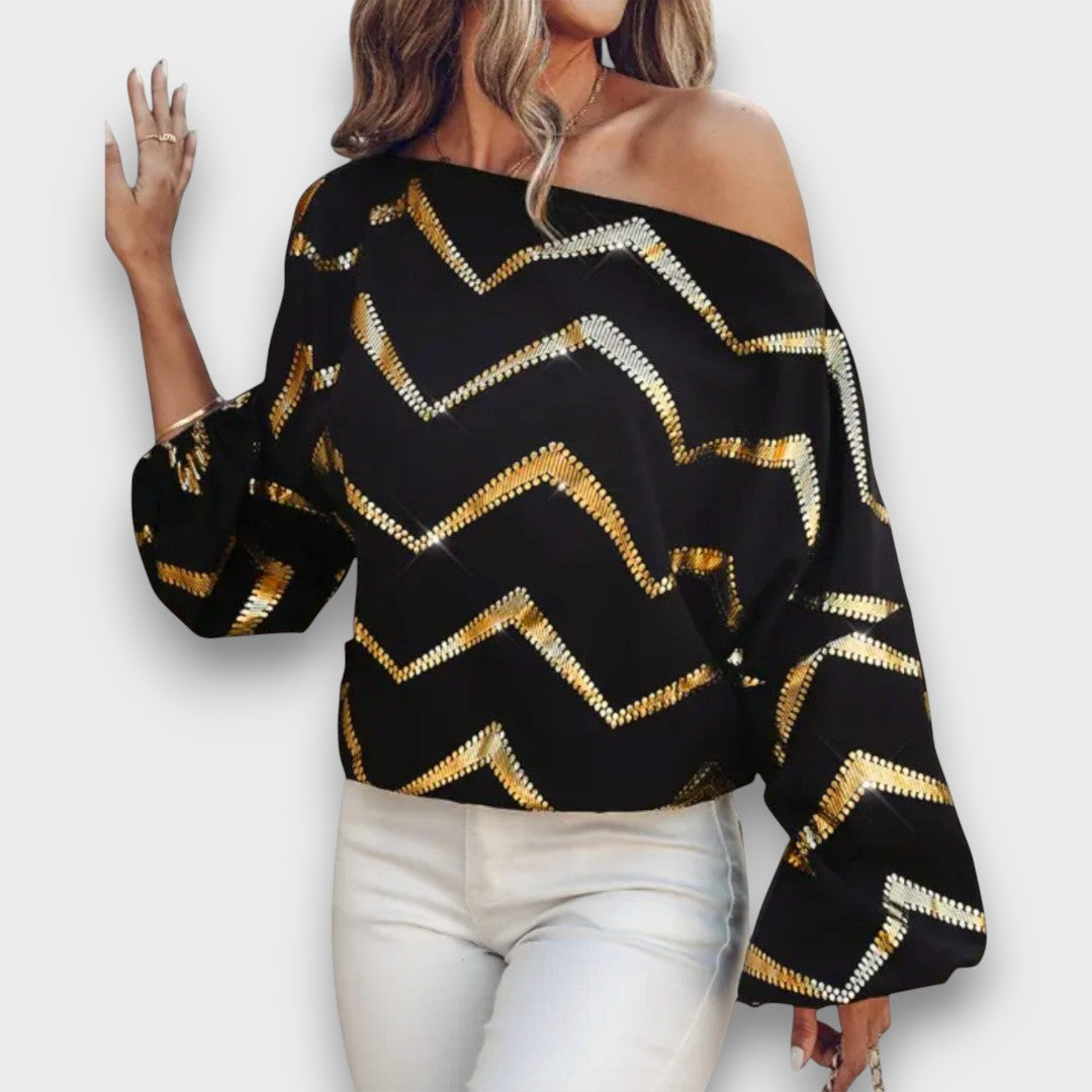 Biancessa – One-Shoulder Blouse