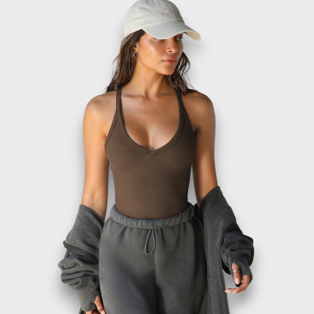 Talia – Ribbed Top with Racerback