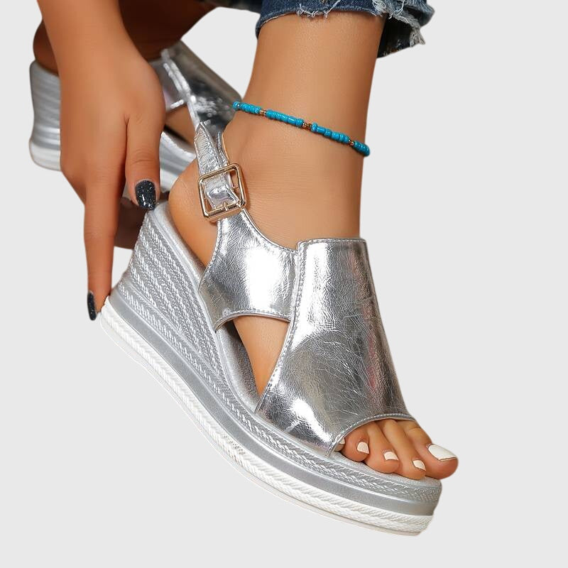 Veronica | Orthopedic Sandals (Silver)