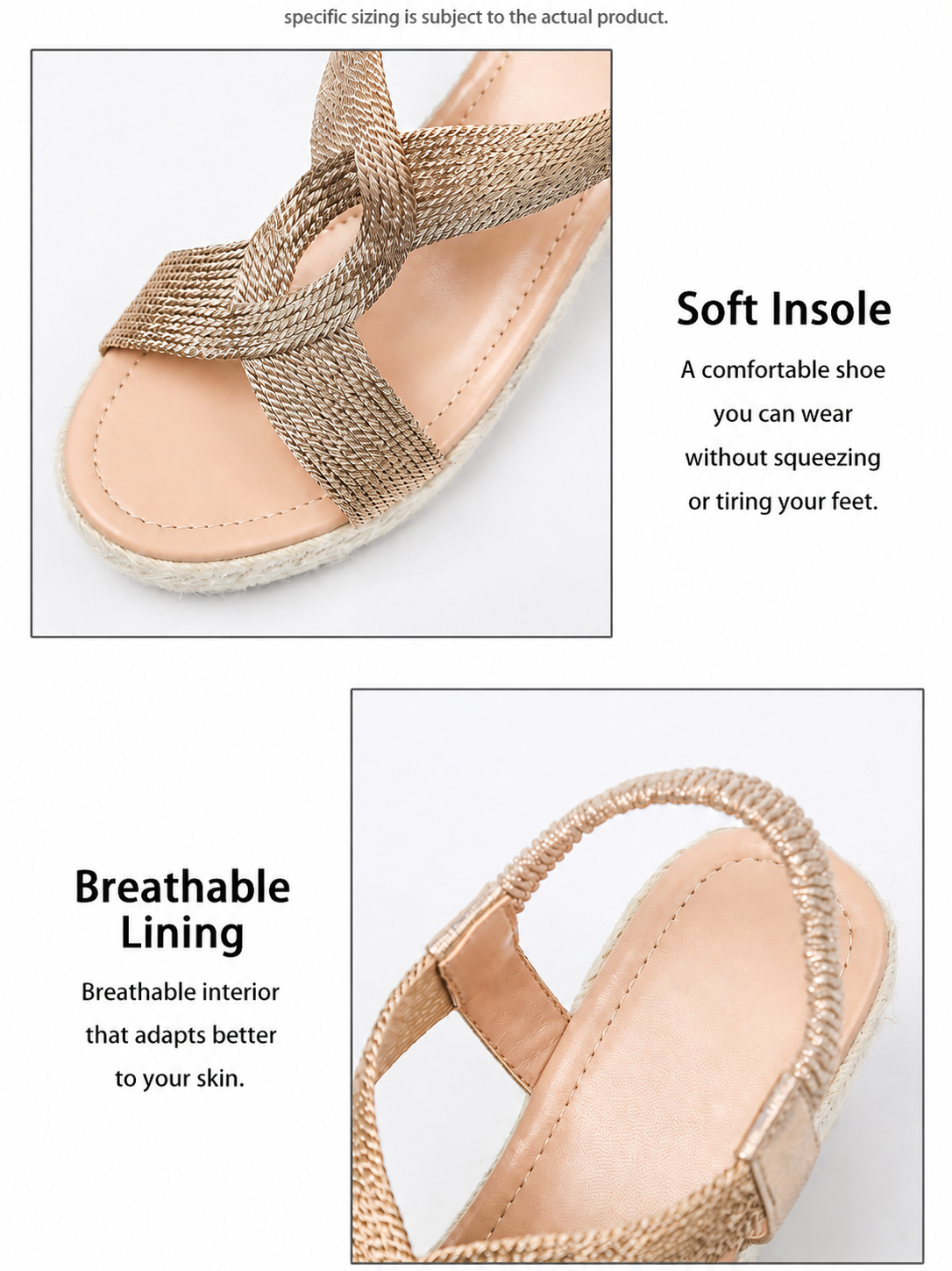 Aroa | wedge sandals with artisanal braiding