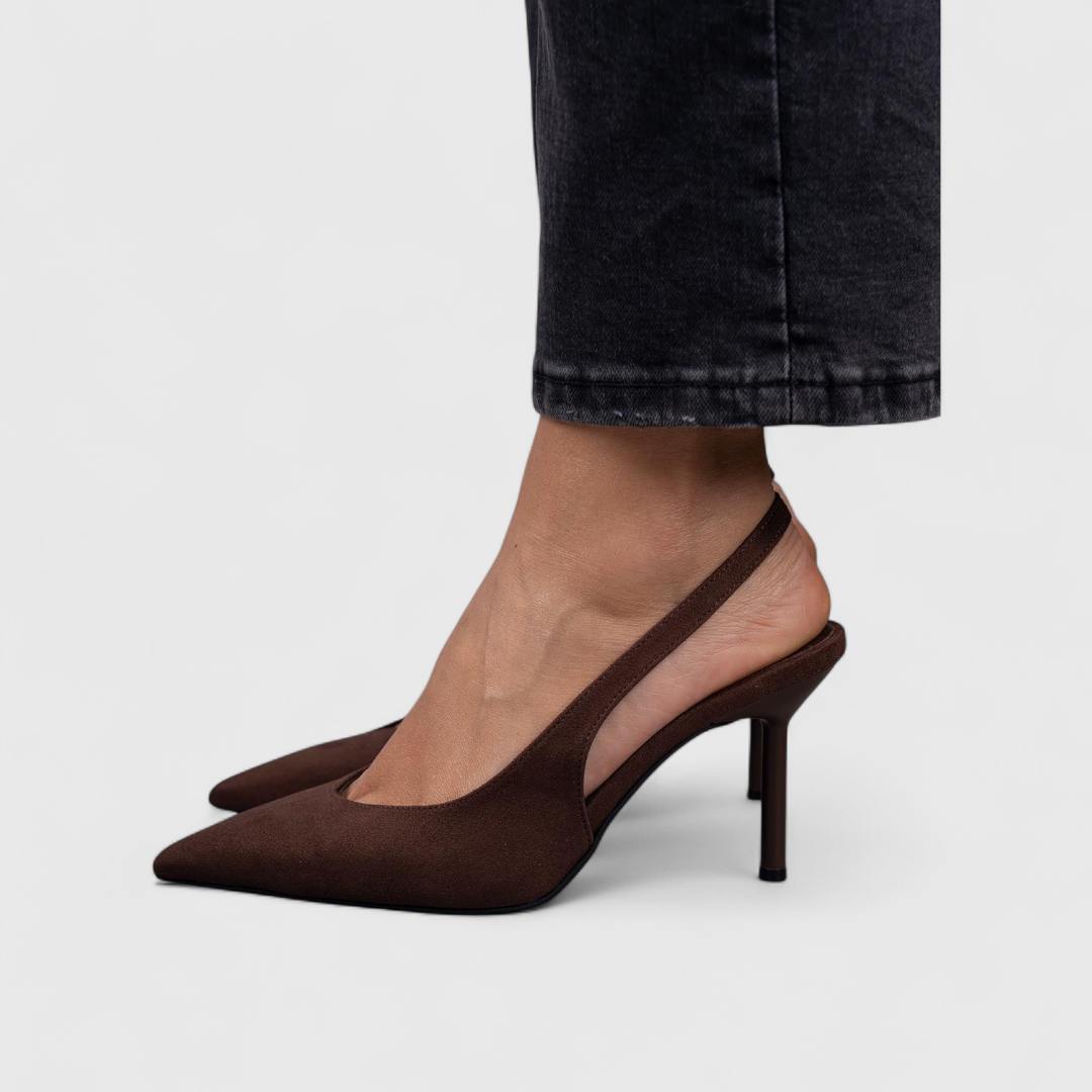 Feminine Orthopedic Real Leather Heels