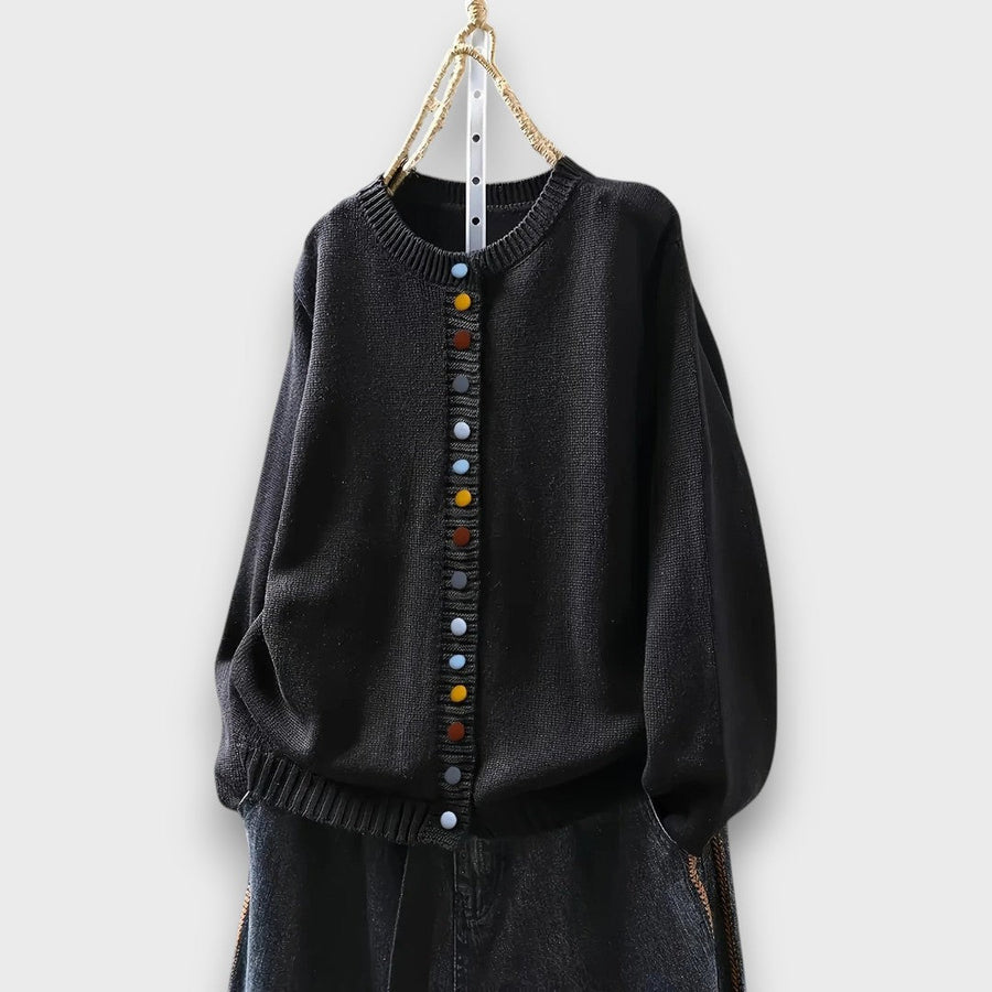 Liora – Cardigan with Button Details
