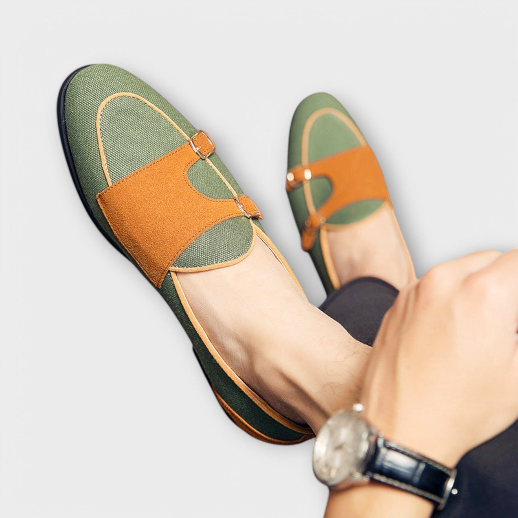 Marina – Two-Tone Slip-On Loafers