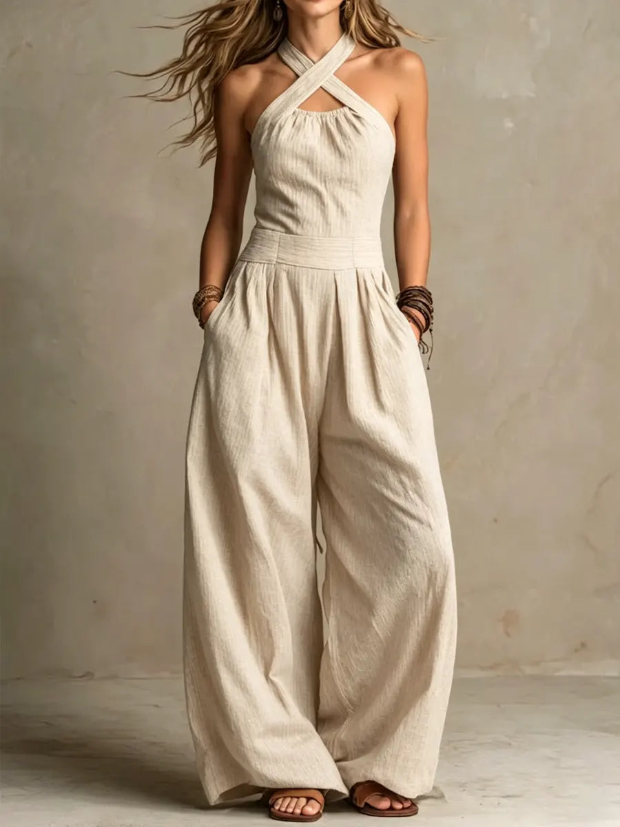 Bianca | Elegant Surplice Neck Jumpsuit