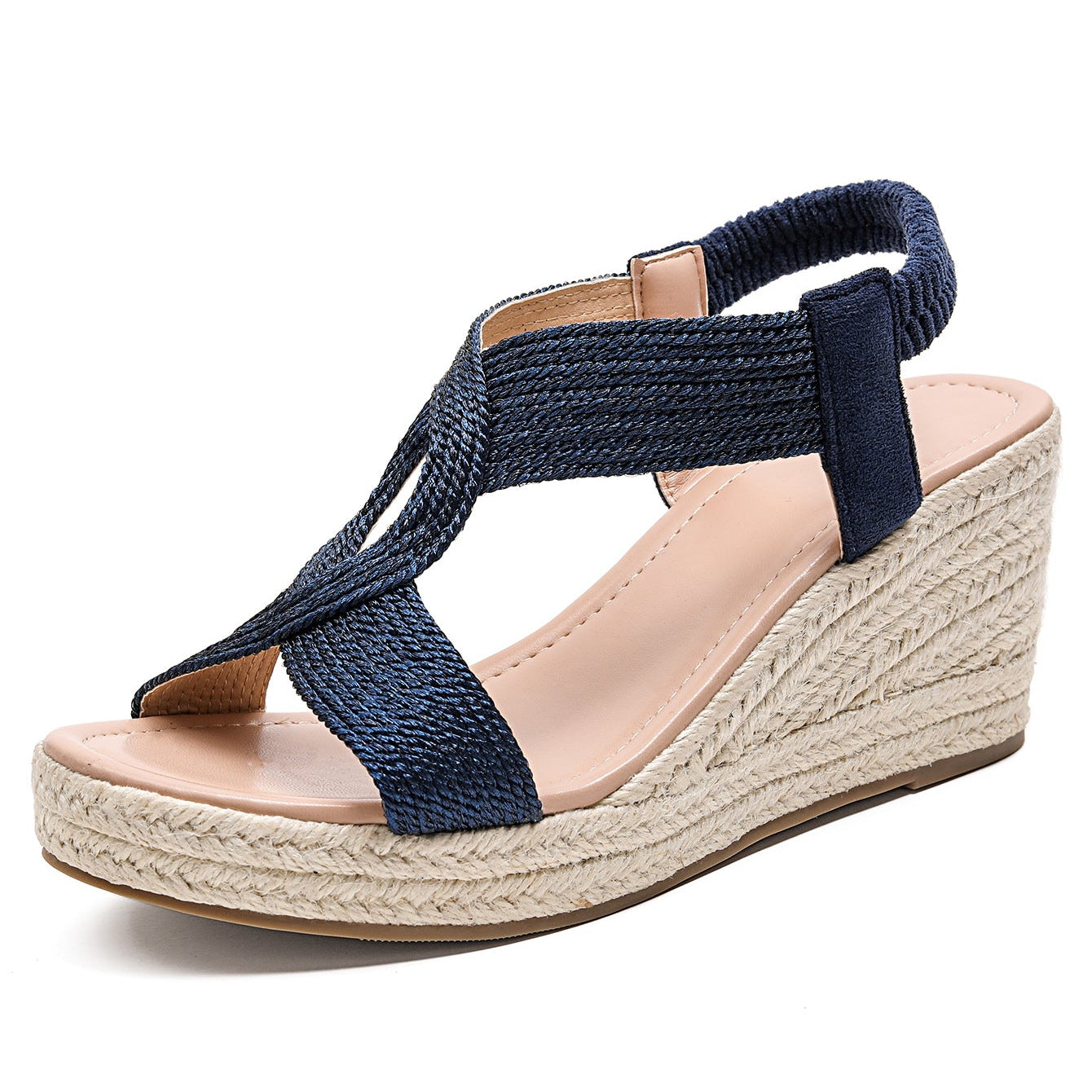 Aroa | wedge sandals with artisanal braiding