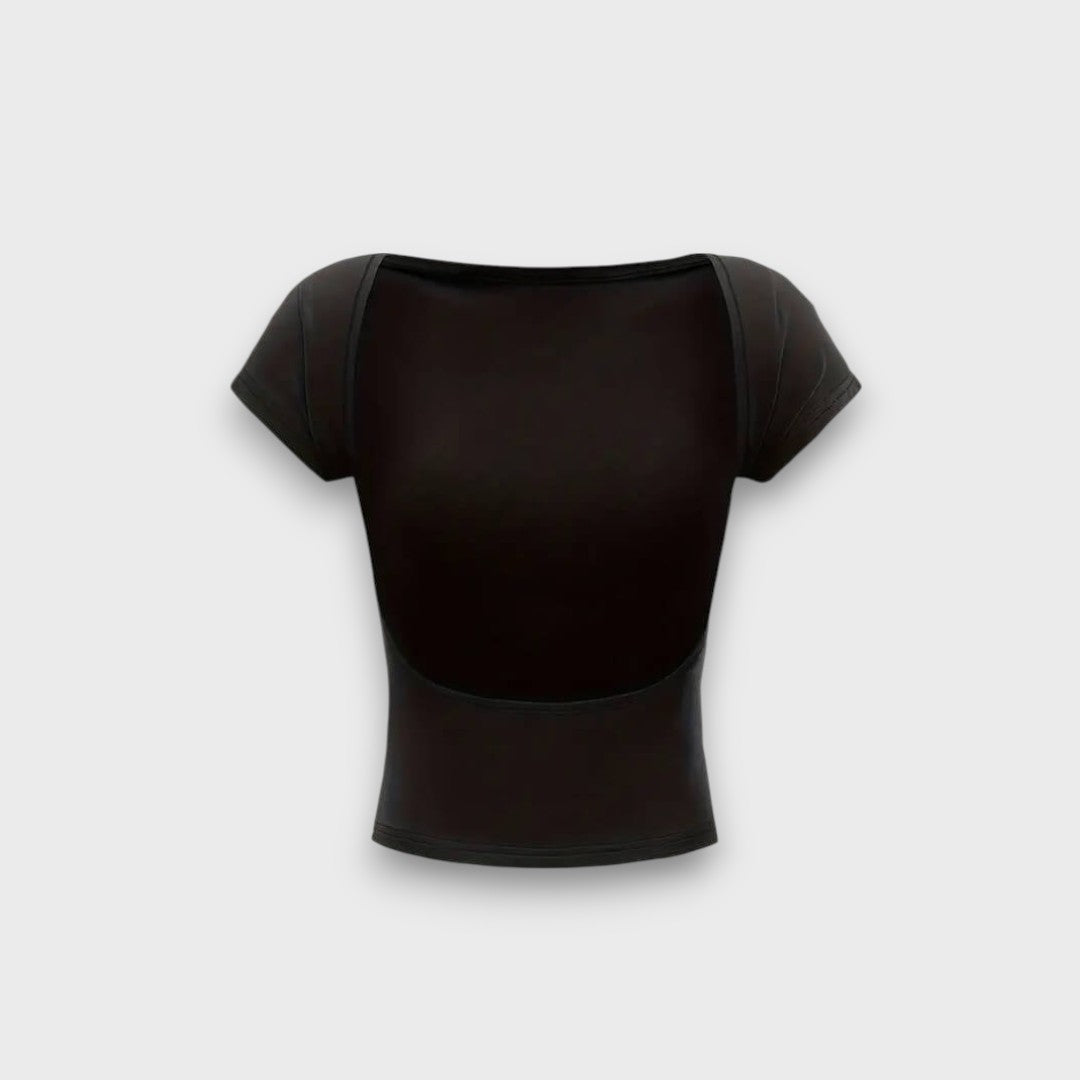 Piana – Figure-Hugging Top with Open Back